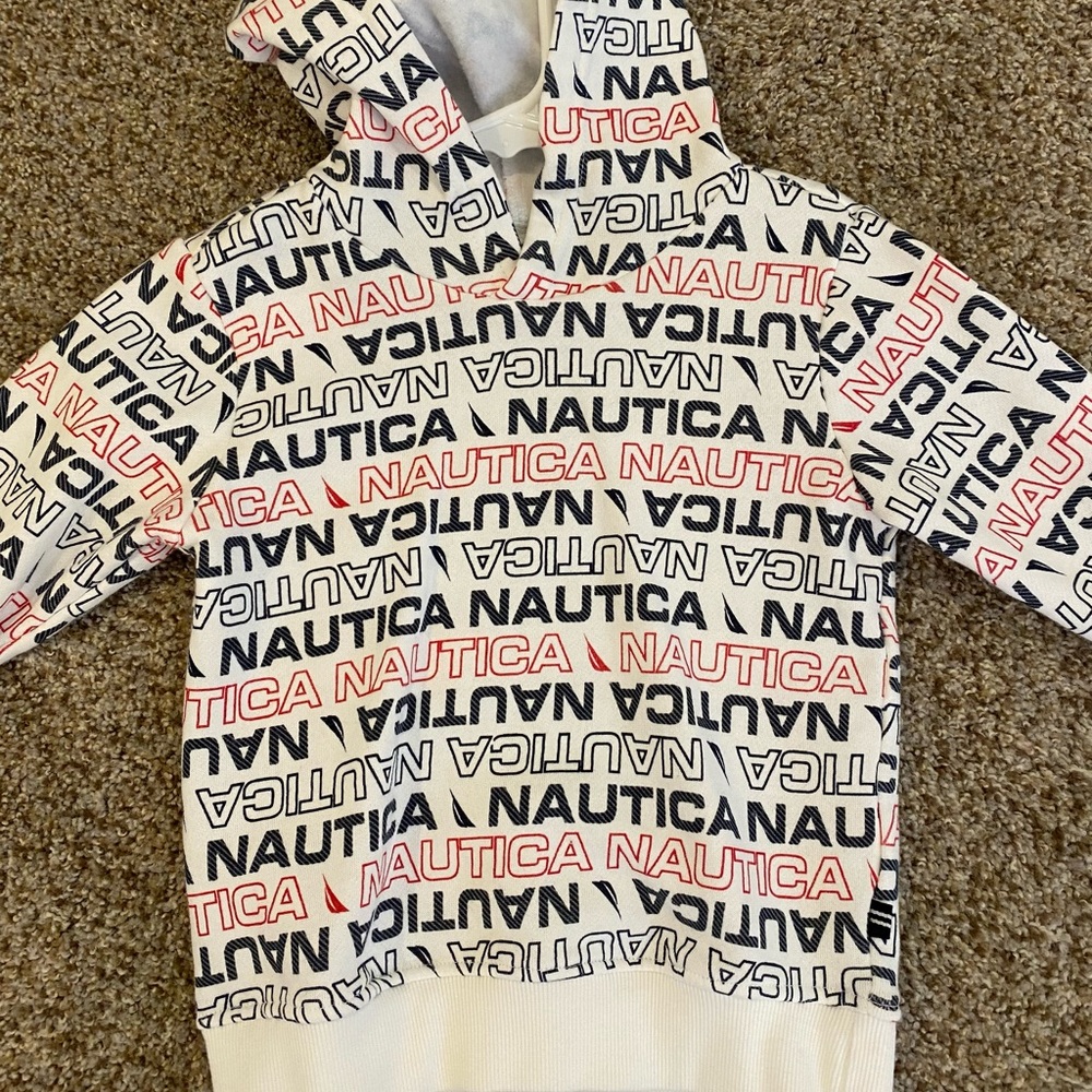 NWOT Nautica hoodie, red and navy